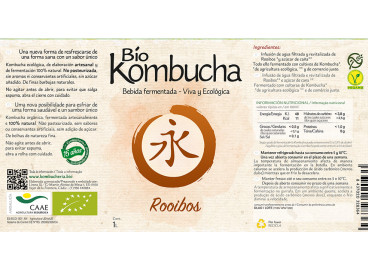 Bio Kombucha Rooibos 1L vidrio