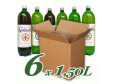 Caja 6 Botellas de BioKombucha PET 1,5L