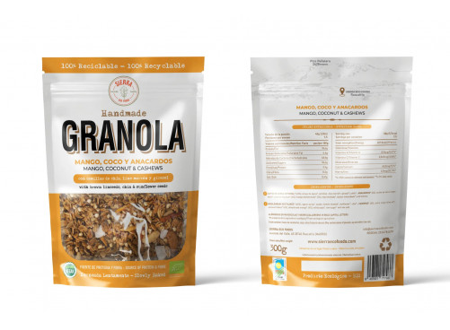 GRANOLA DE MANGO, COCO Y ANACARDOS eco