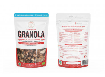 GRANOLA DE MACA, CACAO, PLÁTANO Y NUECES DEL BRASIL eco