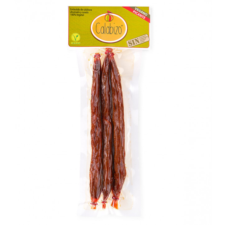 Chorizo Calabizo Vegan PICANTE 120 g 3 ud