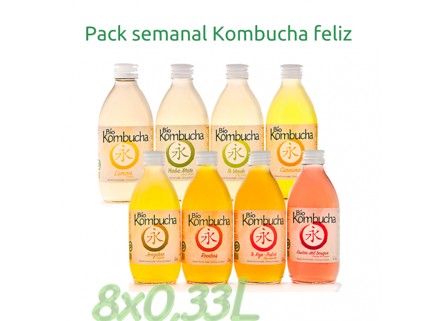 Pack semanal Kombucha feliz