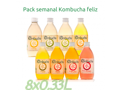 Pack semanal Kombucha feliz