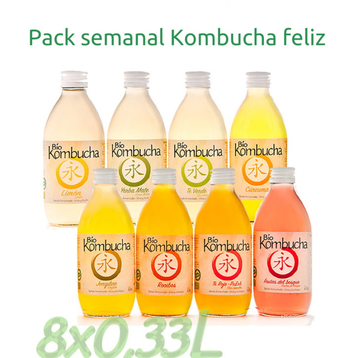 Pack semanal Kombucha feliz