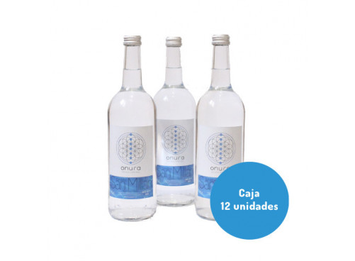 Caja 12 ud Agua Mineral Natural Onura 1L vidrio