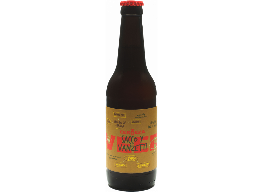 Cerveza artesana vegana VEER Sacco y Vanzetti