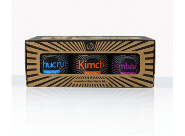 Set de 3 Fermentos vegetales (Kimchi, Chucrut y Lombarda)