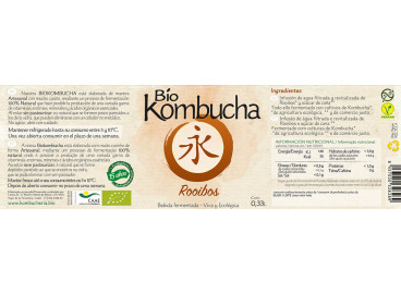 Bio Kombucha Rooibos 0,33L vidrio