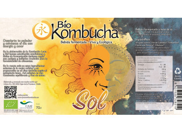 Bio Kombucha Sol 0,70L vidrio